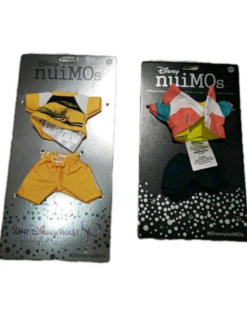 Disney nuiMOs Outfit Disney World 50 Activewear Colorblock Lot Of 2 New